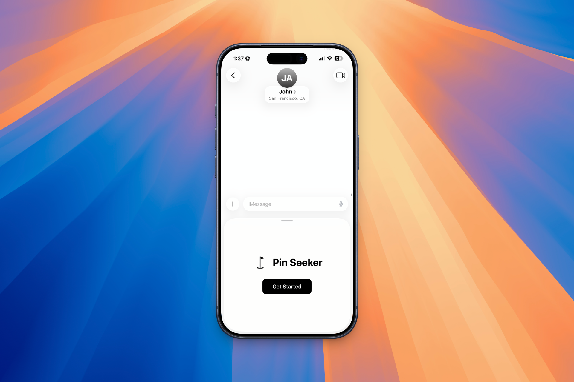 Pin Seeker iMessage App